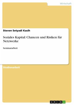 Soziales Kapital: Chancen und Risiken für Netzwerke (eBook, PDF) - Kasih, Steven Setyadi
