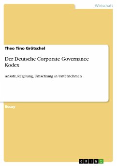 Der Deutsche Corporate Governance Kodex (eBook, ePUB) - Grötschel, Theo Tino