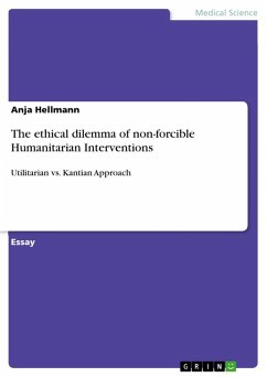 The ethical dilemma of non-forcible Humanitarian Interventions (eBook, ePUB)
