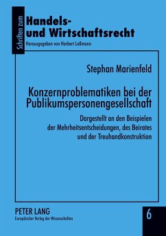 Cover Konzernproblematiken bei der Publikumspersonengesellschaft