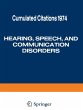 Hearing, Speech, and Communication... - Bild 1