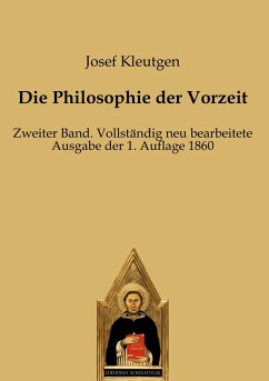 Cover Die Philosophie der Vorzeit