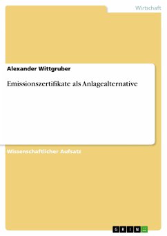 Emissionszertifikate als Anlagealternative (eBook, PDF)