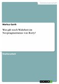 Was gilt noch Wahrheit im Neopragmatismus von Rorty? (eBook, PDF)