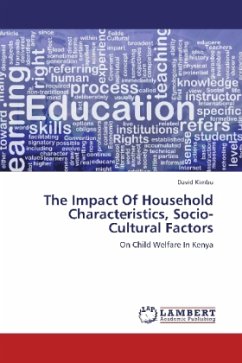 The Impact Of Household Characteristics, Socio-Cultural Factors - Kimbu, David
