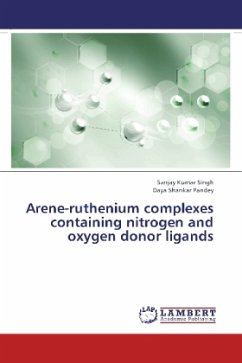 Arene-ruthenium complexes containing nitrogen and oxygen donor ligands