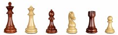 Philos 2044 - Schachfiguren Aurelius, Königshöhe 110 mm, Kunststoff, braun beige, gewichtet, im Polybeutel