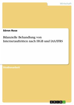 Bilanzielle Behandlung von Internetauftritten nach HGB und IAS/IFRS (eBook, PDF) - Rose, Sören