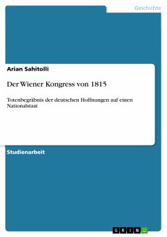 Der Wiener Kongress von 1815 (eBook, PDF) - Sahitolli, Arian