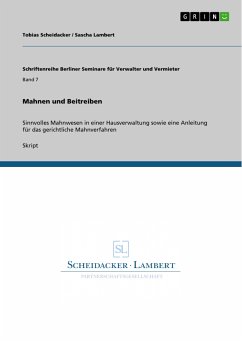 Mahnen und Beitreiben (eBook, PDF) - Scheidacker, Tobias; Lambert, Sascha