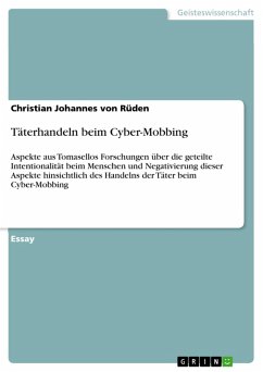 Täterhandeln beim Cyber-Mobbing (eBook, PDF) - Rüden, Christian Johannes von