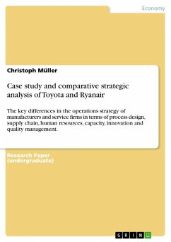 Case study and comparative strategic analysis of Toyota and Ryanair (eBook, ePUB)