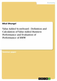 Value Added Scoreboard - Definition and Calculation of Value Added Business Performance and Evaluation of Performance of BMW (eBook, PDF)