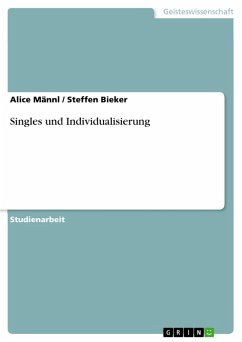 Singles und Individualisierung (eBook, ePUB)