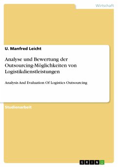 Analyse und Bewertung der Outsourcing-Möglichkeiten von Logistikdienstleistungen (eBook, PDF)