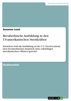 Berufsethische Ausbildung in den US-amerikanischen Streitkräften (eBook, PDF)