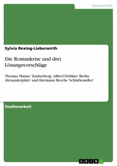 Cover Die Romankrise und drei Lösungsvorschläge (eBook, PDF)