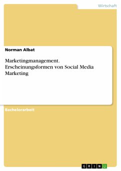 Marketingmanagement. Erscheinungsformen von Social Media Marketing (eBook, PDF)