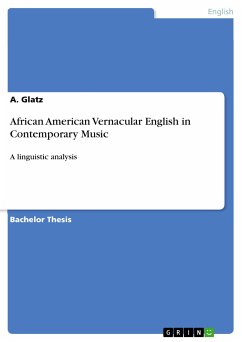African American Vernacular English in Contemporary Music (eBook, PDF) - Glatz, A.