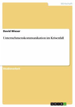 Unternehmenskommunikation im Krisenfall (eBook, PDF) - Wieser, David