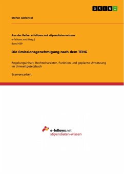 Die Emissionsgenehmigung nach dem TEHG (eBook, PDF)