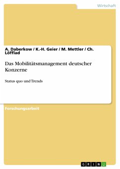 Das Mobilitätsmanagement deutscher Konzerne (eBook, PDF) - Daberkow, A.; Geier, K.-H.; Mettler, M.; Löfflad, Ch.