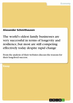 The world’s oldest family businesses are very successful in terms of longevity and resilience, but most are still competing effectively today despite rapid change (eBook, PDF) - Schmithausen, Alexander