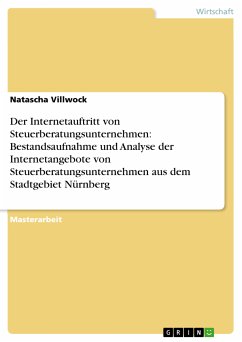 Der Internetauftritt von Steuerberatungsunternehmen: Bestandsaufnahme und Analyse der Internetangebote von Steuerberatungsunternehmen aus dem Stadtgebiet Nürnberg (eBook, PDF)