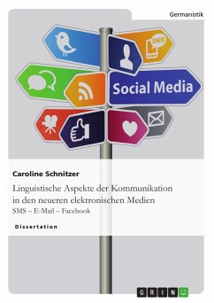 Linguistische Aspekte der Kommunikation in den neueren elektronischen Medien (eBook, PDF) - Schnitzer, Caroline
