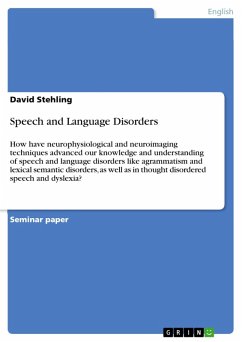Speech and Language Disorders (eBook, ePUB) - Stehling, David