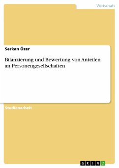 Cover Bilanzierung und Bewertung von Anteilen an Personengesellschaften (eBook, ePUB)