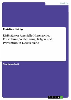 Risikofaktor Arterielle Hypertonie. Entstehung, Verbreitung, Folgen und Prävention in Deutschland (eBook, PDF)