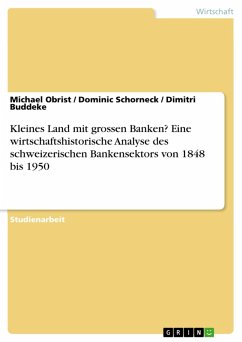 Kleines Land mit grossen Banken? Eine wirtschaftshistorische Analyse des schweizerischen Bankensektors von 1848 bis 1950 (eBook, PDF)