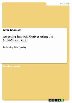 Assessing Implicit Motives using the Multi-Motive Grid (eBook, PDF)