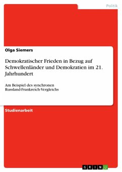 Demokratischer Frieden in Bezug auf Schwellenländer und Demokratien im 21. Jahrhundert (eBook, ePUB) - Siemers, Olga