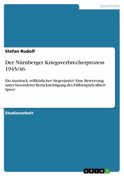 Der Nürnberger Kriegsverbrecherprozess 1945/46 (eBook, PDF)