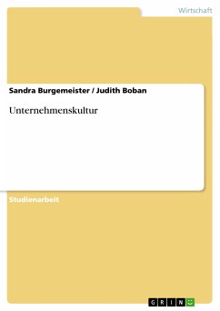 Unternehmenskultur (eBook, PDF) - Burgemeister, Sandra; Boban, Judith