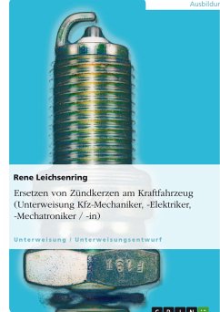 Ersetzen von Zündkerzen am Kraftfahrzeug (Unterweisung Kfz-Mechaniker, -Elektriker, -Mechatroniker / -in) (eBook, PDF)