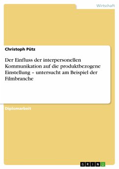 Der Einfluss der interpersonellen Kommunikation auf die produktbezogene Einstellung – untersucht am Beispiel der Filmbranche (eBook, PDF)