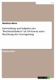 Entwicklung und Aufgaben des &quote;Reichsstatthalters&quote; im NS-System unter Beachtung der Gesetzgebung (eBook, PDF)