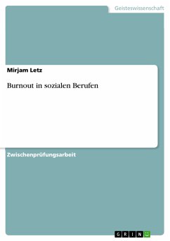 Burnout in sozialen Berufen (eBook, PDF) - Letz, Mirjam