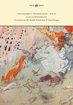 The Children's Treasure Book - Vol II - Alice in Wonderland - Illustrated By Harry Rountree and Chas Pears - Carroll, Lewis