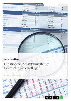 Cover Funktionen und Instrumente des Beschaffungscontrollings (eBook, PDF)