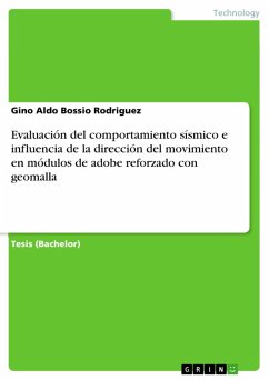 Evaluación del comportamiento sísmico e influencia de la dirección del movimiento en módulos de adobe reforzado con geomalla (eBook, PDF)
