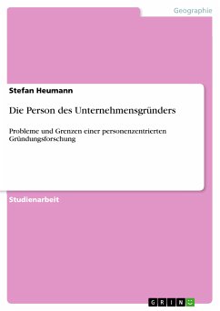 Die Person des Unternehmensgründers (eBook, PDF) - Heumann, Stefan