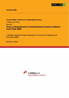 Proxy voting behavior of institutional investors: Evidence from TIAA-CREF (eBook, PDF)