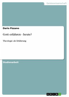 Gott erfahren - heute? (eBook, PDF) - Pizzano, Dario