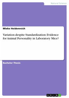 Variation despite Standardization: Evidence for Animal Personality in Laboratory Mice? (eBook, PDF) - Heidenreich, Mieke