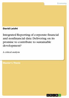 Integrated Reporting of corporate financial and nonfinancial data: Delivering on its promise to contribute to sustainable development? (eBook, PDF)