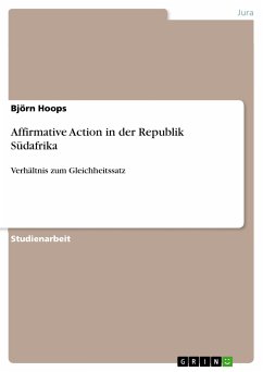 Affirmative Action in der Republik Südafrika (eBook, PDF) - Hoops, Björn